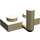 LEGO Beige Platte 1 x 2 mit Haken (5 mm horizontaler Arm) (43876 / 88072)