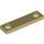 LEGO Beige Plade 1 x 4 med To knops med rille (41740)