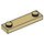 LEGO Tan Plate 1 x 4 with Two Studs without Groove (92593)