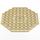 LEGO Beige Plade 10 x 10 Octagonal med Hul (89523)