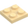 LEGO Tan Plate 2 x 2 (3022 / 94148)