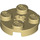 LEGO Tan Plate 2 x 2 Round with Axle Hole (with &#039;X&#039; Axle Hole) (4032)