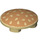 LEGO Zandbruin Plaat 2 x 2 Rond met Afgerond Onderkant met Sesame Seed Bun (2654 / 22718)