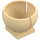 LEGO Beige Platte 2 x 2 mit Hemispherical Buchse 3 x 3 x 2 (44358)