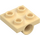 LEGO Beige Platte 2 x 2 mit Loch mit unterer Kreuzstütze (10247)