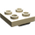 LEGO Beige Platte 2 x 2 mit Loch ohne untere Kreuzstütze (2444)
