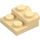 LEGO Beige Levy 2 x 2 x 0.7 jossa 2 Nupit päällä Sivu (4304 / 99206)