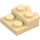 LEGO Beige Levy 2 x 2 x 0.7 jossa 2 Nupit päällä Sivu (4304 / 99206)