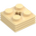 LEGO Beige Platte 2 x 2 x 0.7 mit Ribs (71752)