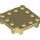 LEGO Tan Plate 4 x 4 x 0.7 with Rounded Corners and Empty Middle (66792)