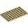 LEGO Beige Plade 6 x 10 (3033)