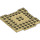 LEGO Tan Plate 8 x 8 x 0.7 with Cutouts and Ledge (15624)