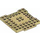 LEGO Tan Plate 8 x 8 x 0.7 with Cutouts and Ledge (15624)