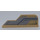 LEGO Tan Rudder 1 x 8 with Medium Stone Gray Pattern and Black Line Left Side Sticker (23930)