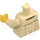 LEGO Beige Safari Paita jossa Tummanvihreä Kaulus Vartalo (973 / 76382)