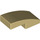 LEGO Tan Slope 1 x 2 Curved (11477)