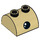 LEGO Tan Slope 2 x 2 Curved with 2 Studs on Top with Black Eye with White Glints (30165 / 38805)