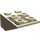 LEGO Zandbruin Helling 2 x 3 (25°) Omgekeerd met verbindingen tussen noppen (2752 / 3747)