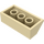 LEGO Beige Skråning 2 x 4 (45°) med ru overflade (3037)