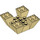 LEGO Beige Pendenza 6 x 6 x 2 (65°) Invertito Quadruple (30373)