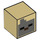 LEGO Beige Platz Minifigure Kopf mit Husk Gesicht (19729 / 53512)
