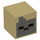 LEGO Tan Square Minifigure Head with Husk Face (19729 / 53512)