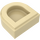 LEGO Beige Laatta 1 x 1 Puoli Soikea (24246 / 35399)