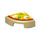 LEGO bronzer Tuile 1 x 1 Trimestre Cercle avec Pizza Slice (25269 / 101789)