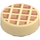 LEGO Beige Laatta 1 x 1 Pyöreä jossa Waffle Koriste (56976 / 98138)