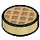 LEGO Zandbruin Tegel 1 x 1 Ronde met Waffle Decoratie (56976 / 98138)