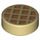 LEGO Tan Tile 1 x 1 Round with Waffle Decoration (56976 / 98138)