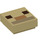 LEGO Beige Fliese 1 x 1 mit Minecraft Alpaca / Llama Gesicht mit Nut (76978 / 77283)