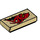 LEGO bronzer Tuile 1 x 2 avec rouge Araignée Monster avec rainure (3069 / 25323)