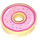 LEGO Tostado Plana 2 x 2 Circular con Agujero en el centro con Rosa Donut con Sprikles (15535 / 72190)