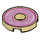 LEGO Tostado Plana 2 x 2 Circular con Agujero en el centro con Rosa Donut con Sprikles (15535 / 72190)