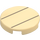 LEGO Tan Tile 2 x 2 Round with Lines with Bottom Stud Holder (14769 / 69589)