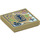 LEGO bronzer Tuile 2 x 2 avec Elves Map avec Cage avec rainure (3068 / 31814)