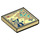 LEGO Zandbruin Tegel 2 x 2 met Elves map met groef (3068 / 36895)