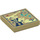 LEGO Zandbruin Tegel 2 x 2 met Elves map met groef (3068 / 36895)