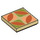 LEGO Tan Tile 2 x 2 with Four way red floor tile with Groove (3068 / 101776)