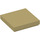 LEGO Tan Tile 2 x 2 with Groove (3068)