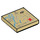 LEGO bronzer Tuile 2 x 2 avec Map Print avec rainure (3068 / 62721)
