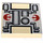 LEGO bronzer Tuile 2 x 2 avec Pipes et Rebellion logo avec rainure (3068 / 83706)