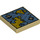 LEGO Tan Tile 2 x 2 with Pirate Treasure Map with Groove (3068 / 19524)