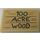 LEGO Tan Tile 2 x 3 with &#039;100 ACRE WOOD&#039; Sticker (26603)