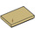 LEGO Tan Tile 2 x 3 with Dark Tan Diamond (26603 / 36959)