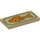 LEGO Tan Tile 2 x 4 with Orange Fish (78350 / 87079)