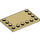 LEGO Beige Fliese 4 x 6 mit Noppen auf 3 Edges (6180)