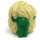 LEGO Zandbruin Warrig haar met Groen Bandana (69562)