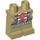 LEGO Bronzer Tribal Chief Jambes avec Indians Fringe et Rouge et Bleu Diamonds (3815 / 93481)